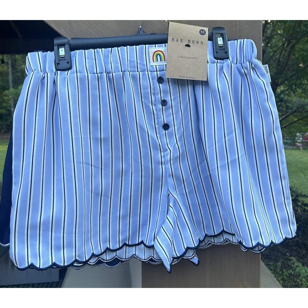NWT Rae Dunn Pajama Short Bottoms (Set Of 2) Size Medium